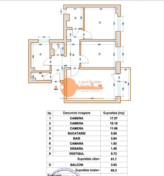 Doamna Ghica, apartament cu 3 camere, bloc reabilitat.